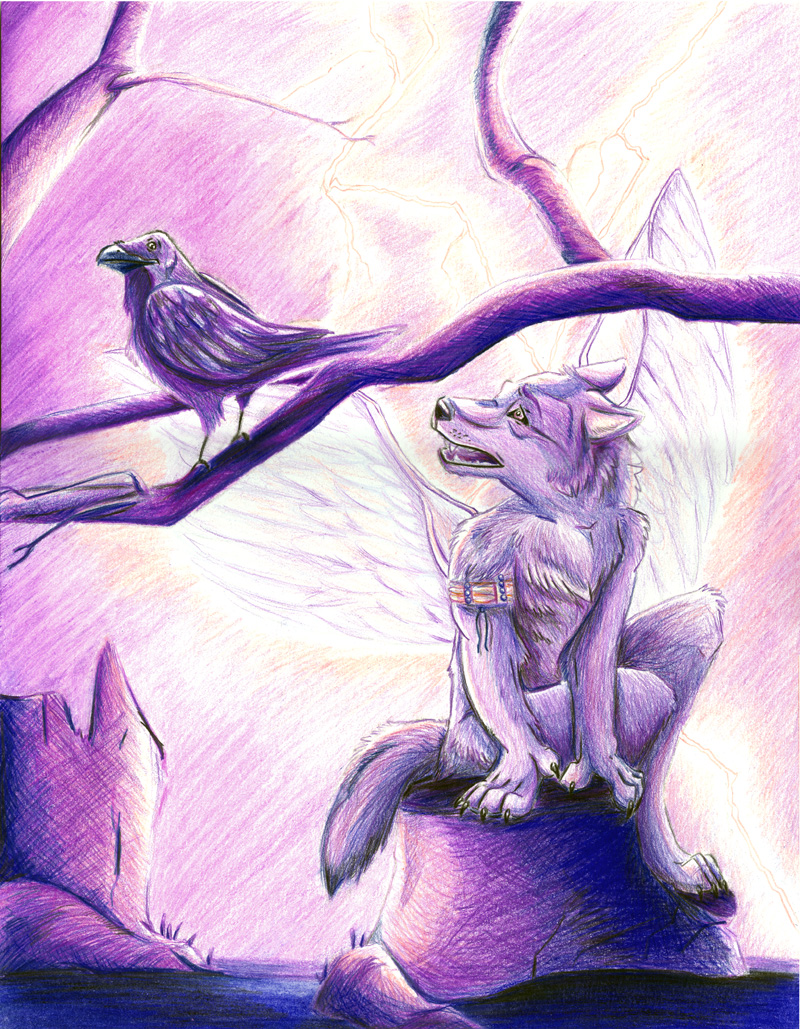 ravenspirit.jpg by Audrey Walker (KrazyKlaws, WolfDreamer)
