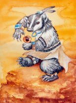 badgerkachina.jpg by Ursula Vernon