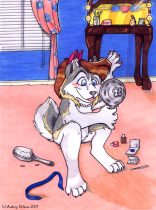 dressup_pup.jpg by Audrey Walker (KrazyKlaws, WolfDreamer)