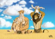 lion_family.jpg by Nathalie Jean-Bart