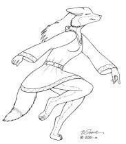 carefree.gif by Bernard Doove (Chakat Goldfur)