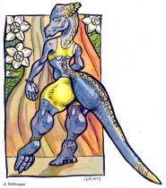 fattail.jpg by Susan Morgan (DeNonikus, Shoes, Chasmosaur)