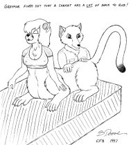 back-rub.gif by Bernard Doove (Chakat Goldfur)
