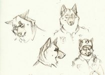 sargesketches.jpg by L.N. Dornsife (Thornwolf)