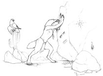 coyotestruggle.gif by L.N. Dornsife (Thornwolf)