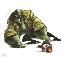 space_gorilla_jacket.jpg by Lissa B. Treiman (Koosh-llama)