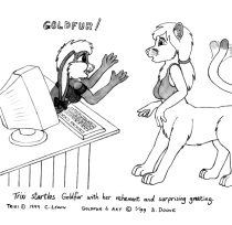 trxgreet.gif by Bernard Doove (Chakat Goldfur)