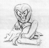 aesoplion.jpg by Traci Vermeesch (Ulario)