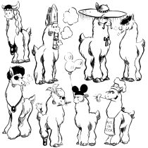 llamas.gif by Mary Minch