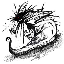 redeyedmonster.jpg by Cara Mitten