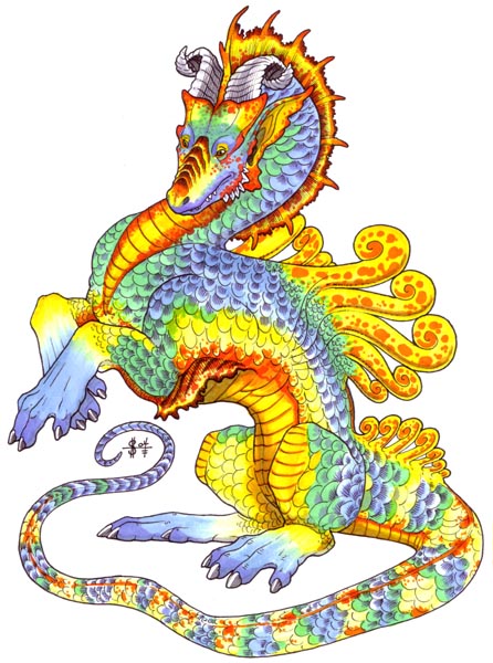 The rainbow luck dragon ;} Ink and Prisma Marker on bristol.
rainbowluckdragon.jpg - 2004-11-16
