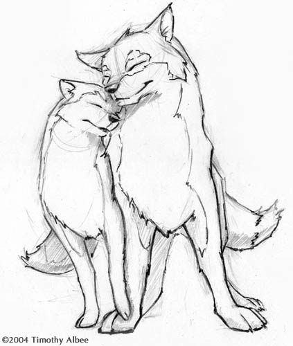 wolves in love drawing