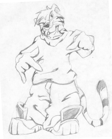 I know, this is totaly not my style... but someone in my school posed and asked me to draw a pic of im as a tiger, so I did.
tiger-yo.jpg - 1998-12-19