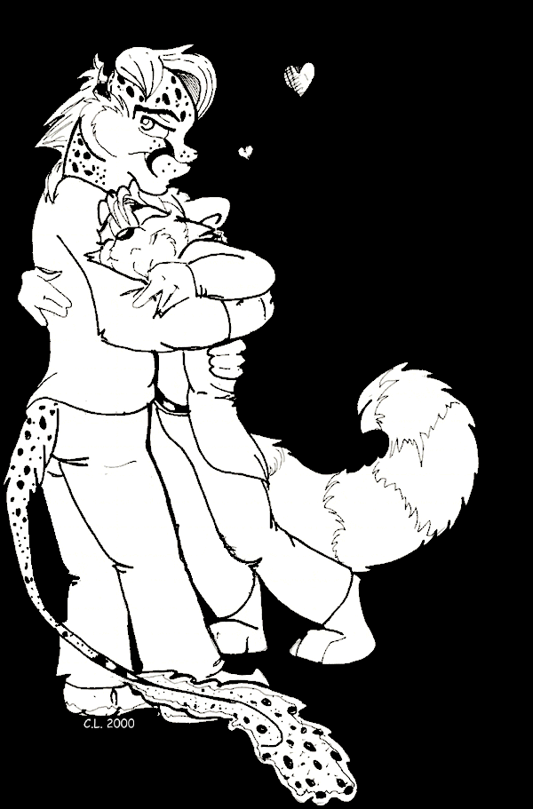 Sorry, Artisan. Vinci's only being affectionate because he's drunk off his rocker. Both characters © Ryan Dewalt. :>
tipsyboy.gif - 2000-12-31