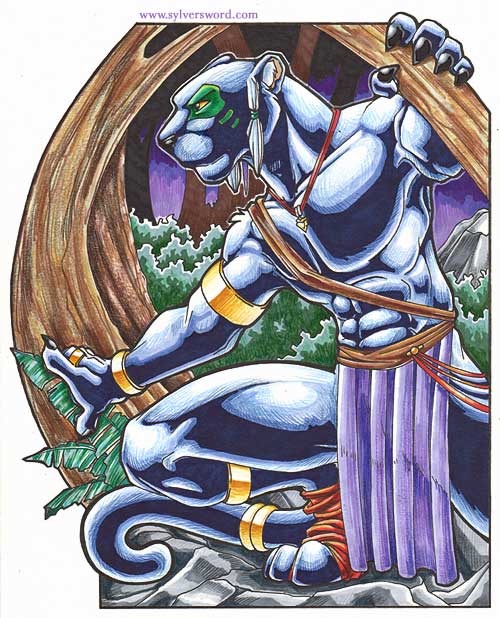 I suppose this would be my back in action piece... It's been years since I've posted here, and while I don't do nearly as much furry art as I used to, I still do it on the occasion for kicks and for sale. This handsome fellow was finished out on bristol board with Prisma markers and colored pencils. © 2003 C.R. Majors
tiig-hunt-final.jpg - 2003-07-27