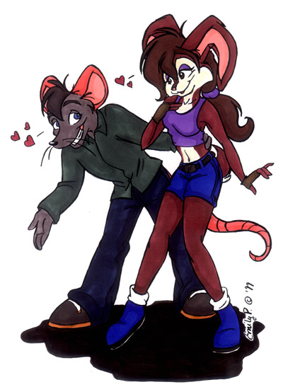 That's Mouser and Macky.......I'm not sure about her colors.... ©themself.
em-coupl.jpg - 1999-05-17