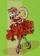 flamenko!2.jpg by Lissa B. Treiman (Koosh-llama)