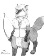 f-archer.gif by Bernard Doove (Chakat Goldfur)