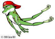 egofrog.gif by Elaine Will (DLM X-13, Len)