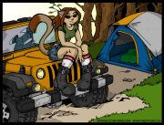 campinggirl.jpg by Cindy Ramey (Aerokat)